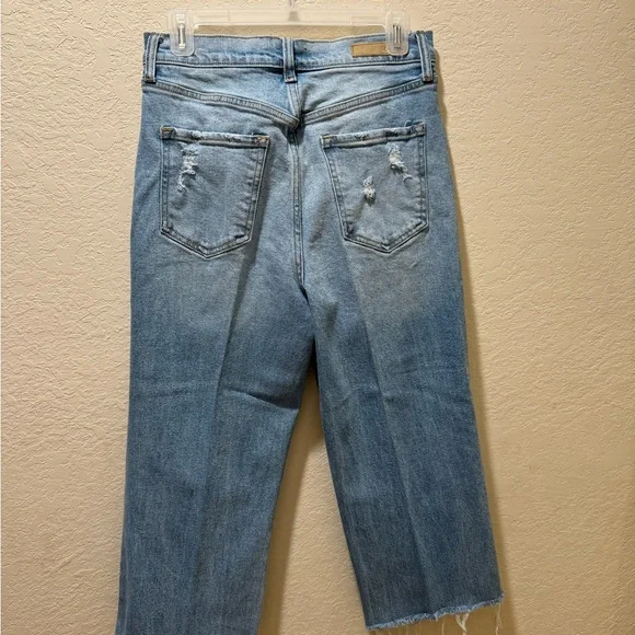 Cello Blue Ankle Cropped Jeans with Distressed Details - Picture 3 of 3
